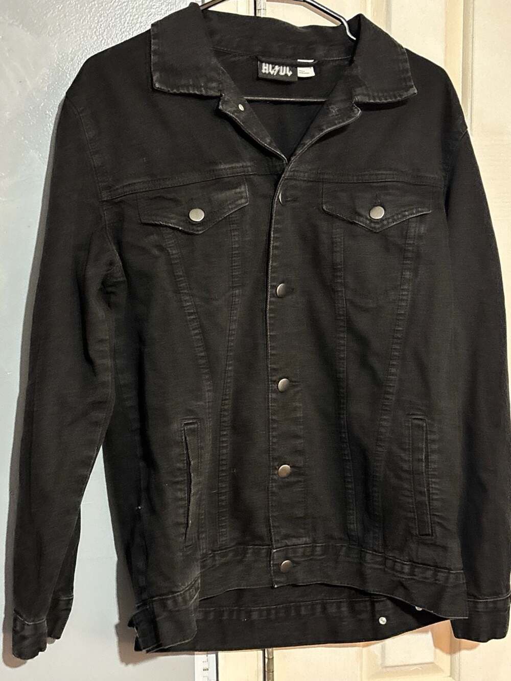 AC/DC Black Denim Band Jacket